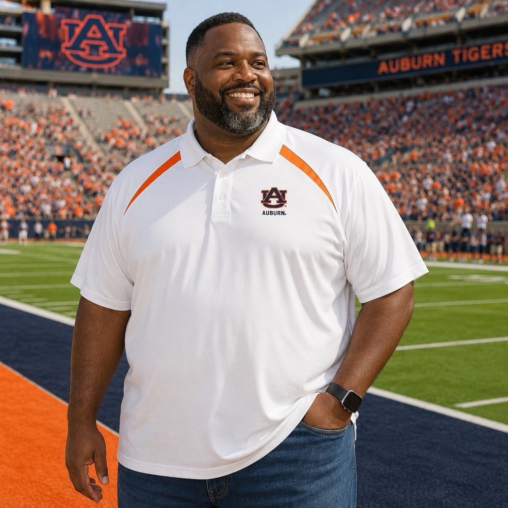 Champion Men's Auburn University Polo Shirt Size XXL Big Tall Performance Shirt